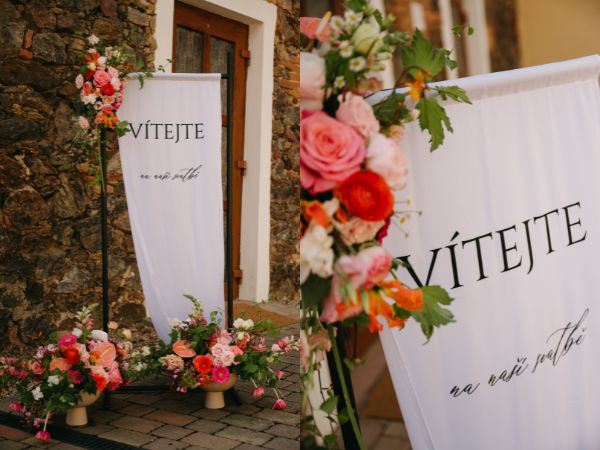 Stojany a uvítací tabule | PartyHomeDecor.cz