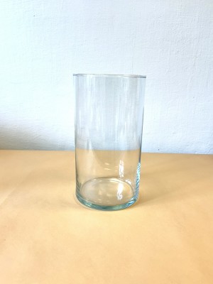  Velká skleněná váza - válec 
