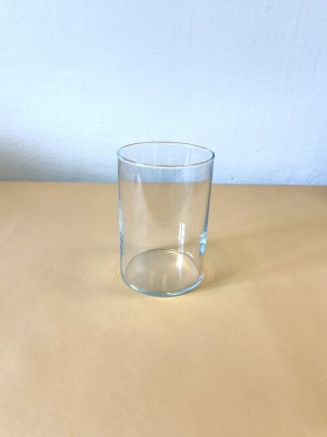  Skleněná čirá váza - válec 