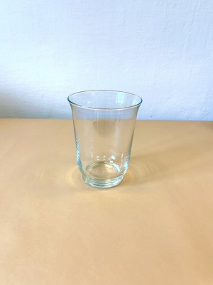  Skleněná váza/ svícen čirý 
