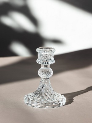  Elegantní skleněný ozdobný svícen 