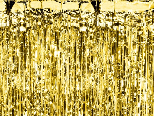  Třásňové závěsy zlaté 90 x 250 cm