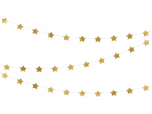  Girlanda Hvězdy zlaté 3,6 m