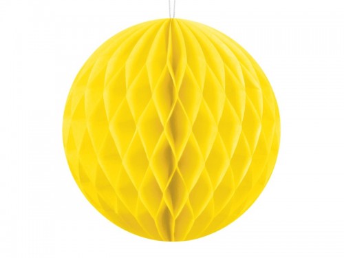  Dekorační koule Honeycomb žlutá 10 cm