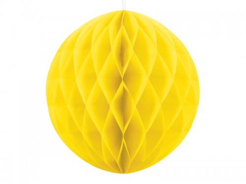  Dekorační koule Honeycomb žlutá 20 cm