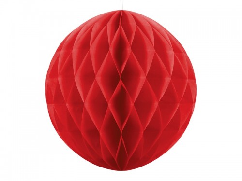  Dekorační koule Honeycomb červená 30 cm