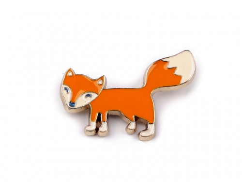  Brož pes, slon, liška 2 oranžová liška