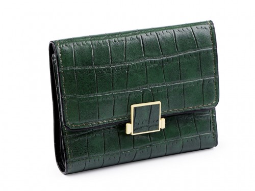  Dámská peněženka / dokladovka 9x11 cm 3 zelená tmavá