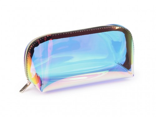  Pouzdro / kosmetická taška holografická 1 (16 cm) transparent